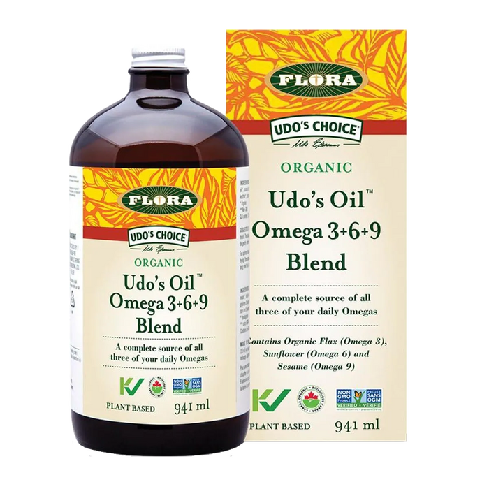 Flora Organic Udo's Oil Omega 3+6+9 Blend 941mL