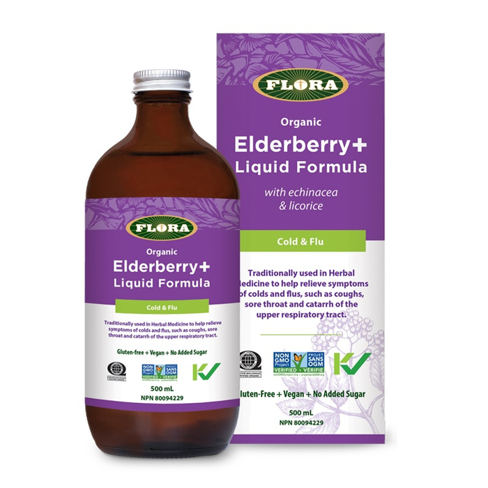 Flora Elderberry+Liquid Formula 500mL