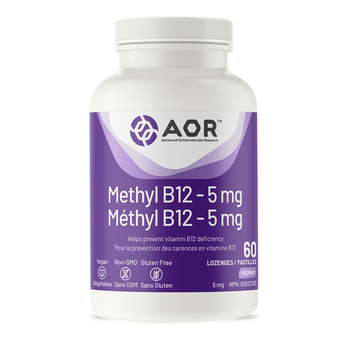 AOR Methyl B12 5mg 60 Lozenges