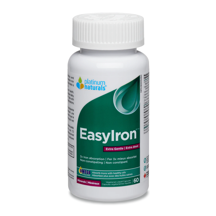 Platinum Naturals EasyIron Extra Gentle 60 Liquid Capsules