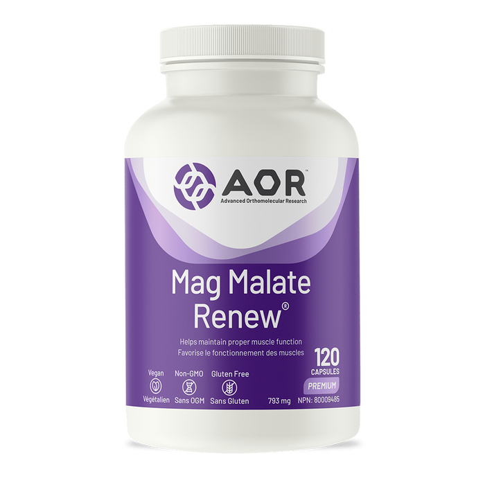 AOR Mag Malate Renew 120 Capsules