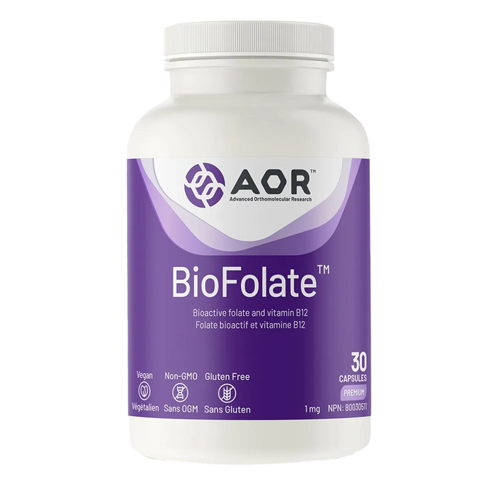 AOR BioFolate 1mg 30 Capsules