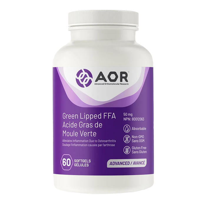 AOR Green Lipped FFA 50mg 60 Softgels