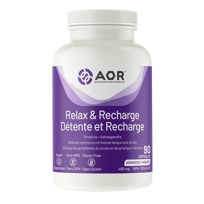 AOR Relax & Recharge 400mg 90 Capsules