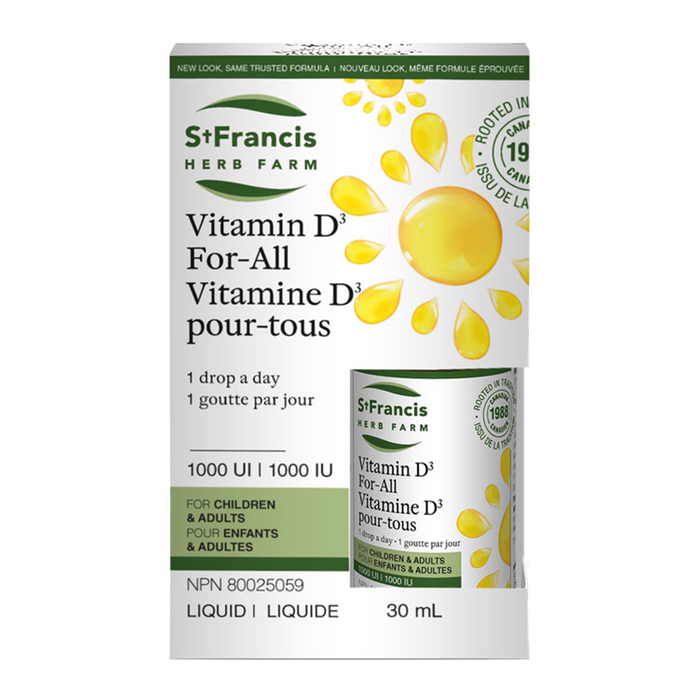 St. Francis Vitamin D3 for All 1000 IU 30mL