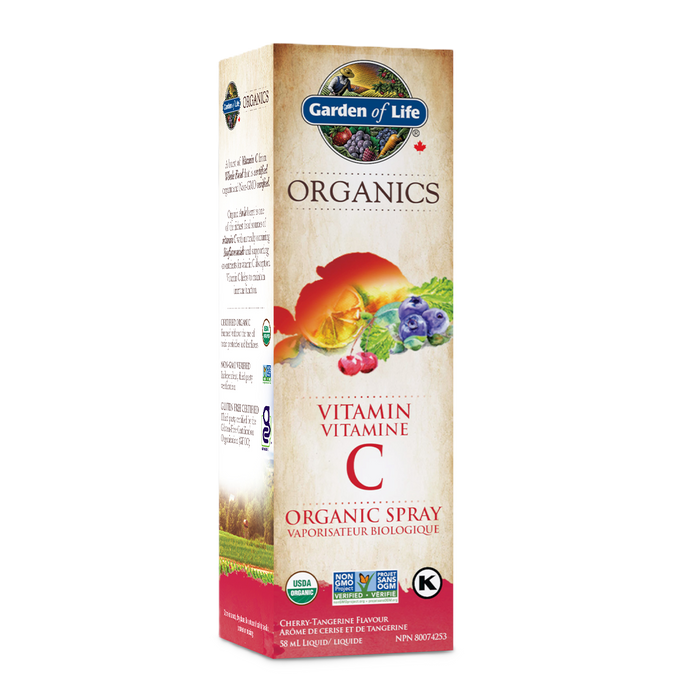 Garden of Life Organics Vitamin C Spray Cherry Tangerine 58mL