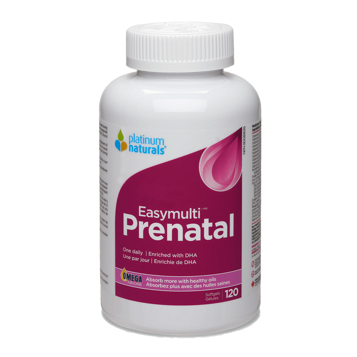 Platinum Naturals Easy Multi Prenatal 120 Softgels