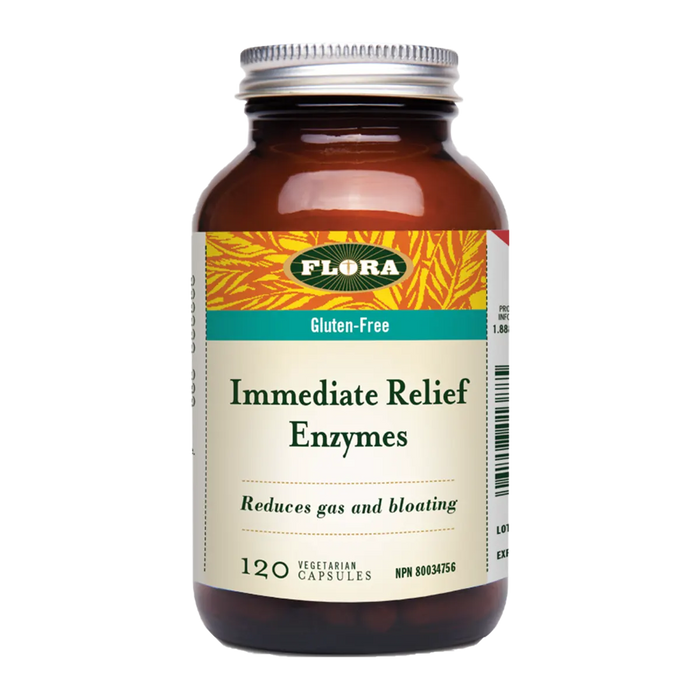 Flora Immediate Relief Enzymes 120 Veggie Caps