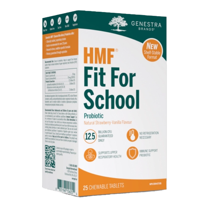 Genestra HMF Fit For School Shelf Stable 25 Chewable Tablets