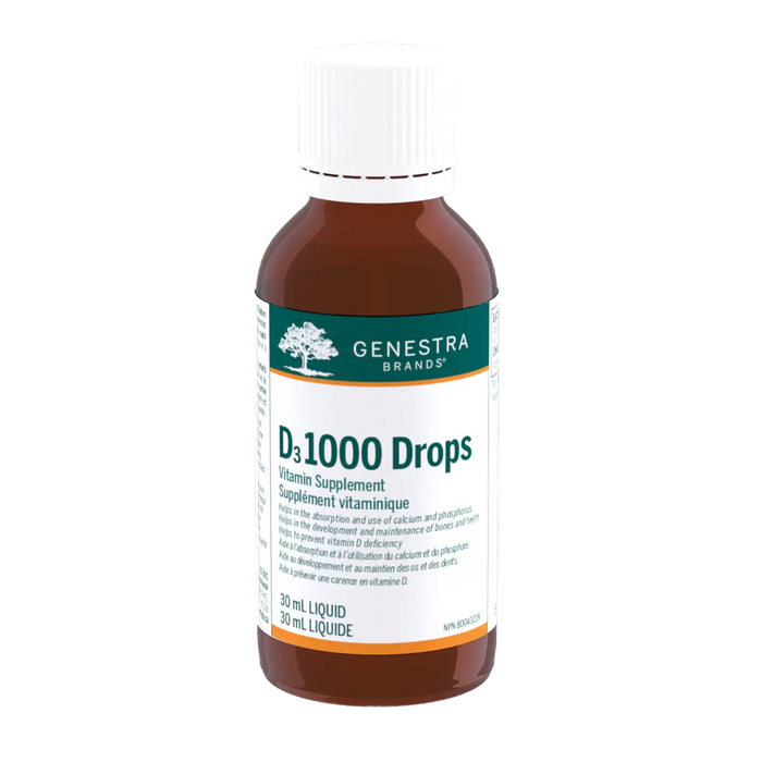 Genestra D3 1000 Drops 30mL