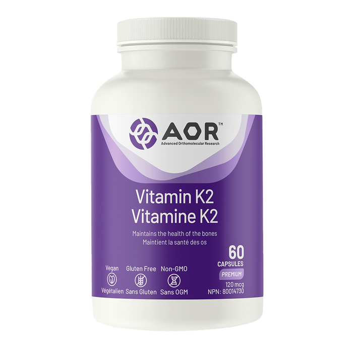 AOR Vitamin K2 120mcg 60 Capsules