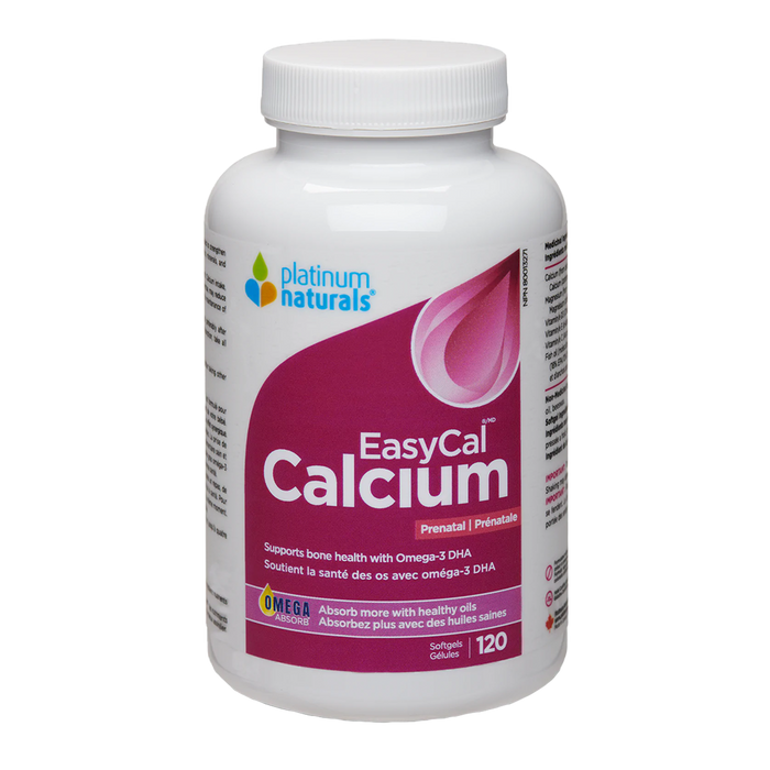 Platinum Naturals Prenatal EasyCal Calcium 120 Softgels