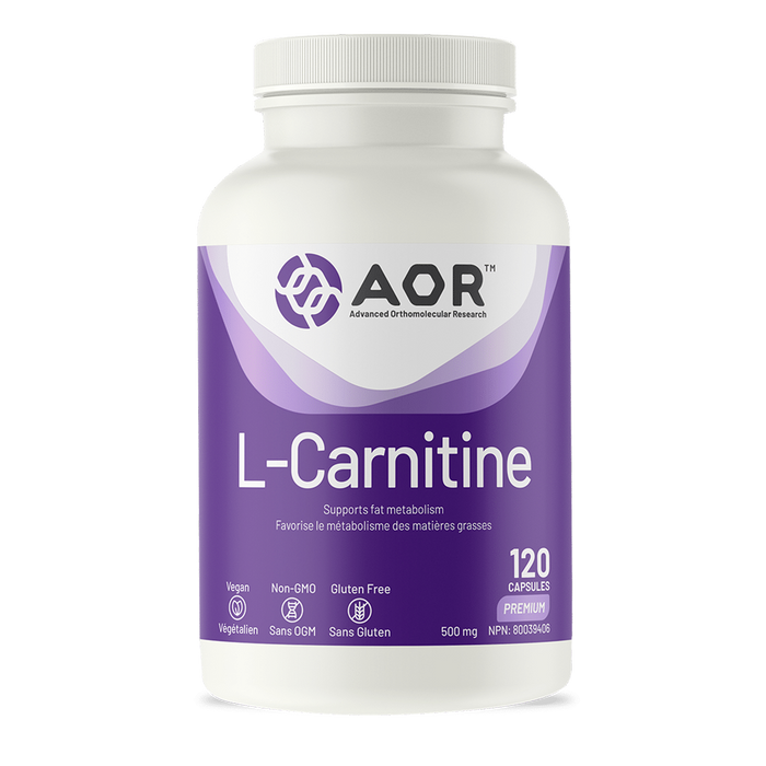 AOR L-Carnitine 500mg 120 Veggie Caps