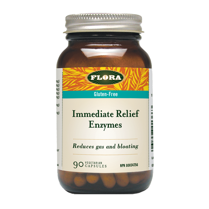 Flora Immediate Relief Enzymes 90 Veggie Caps