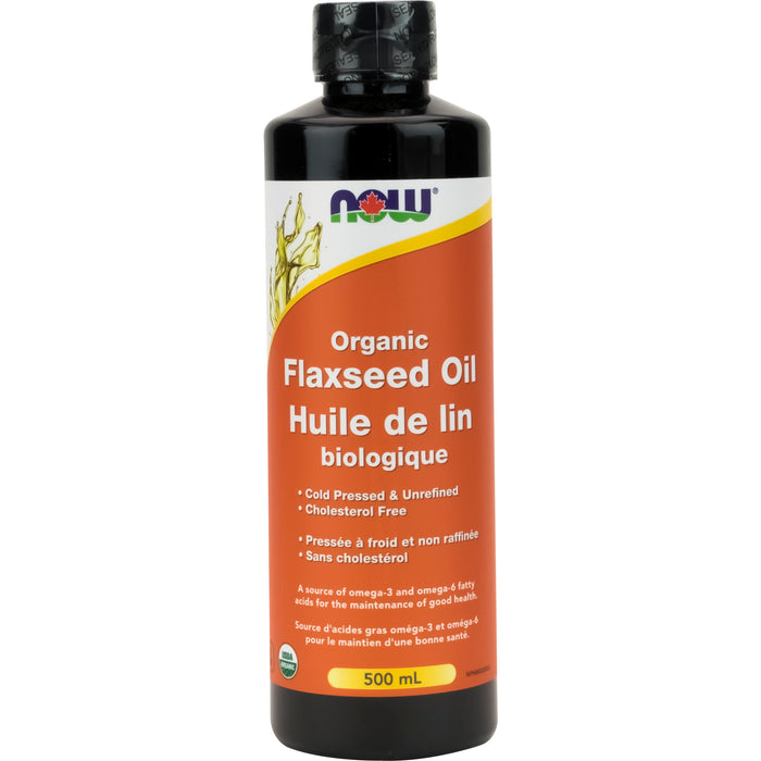 NOW Organic Flaxseed Oil 500mL