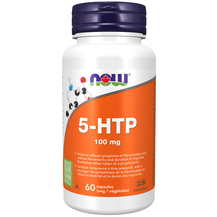 NOW 5-HTP 100mg 60 Veggie Caps