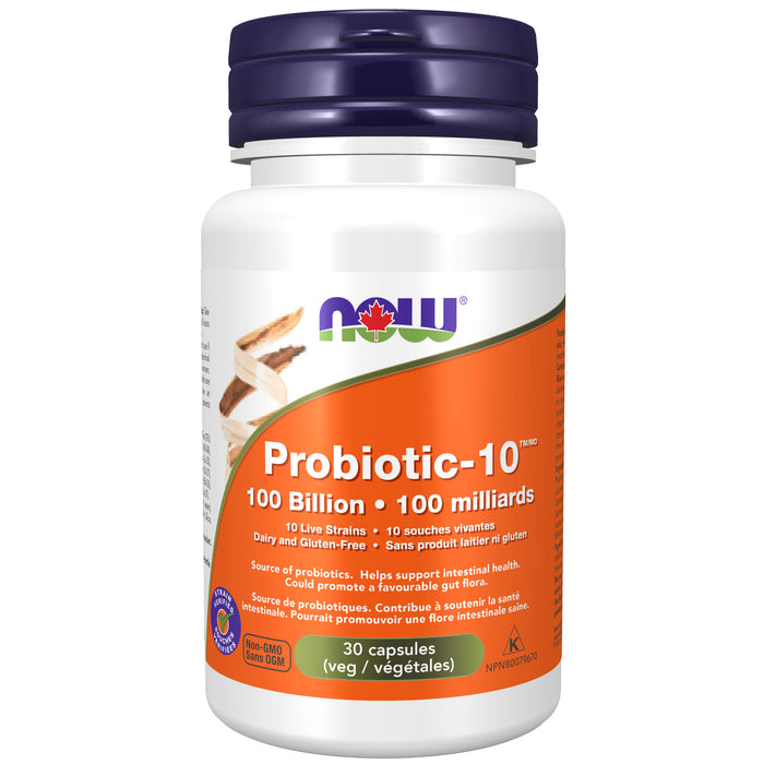 Now Probiotic-10 100 Billion 30 Veggie Caps