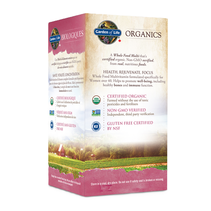 Garden of Life Organics Women's Multi 40+ 60 Tablets