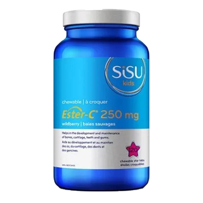 Sisu Ester-C 250mg Wildberry 120 Chewable Tablets