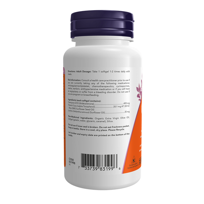 NOW CoQ10 400mg 60 Softgels