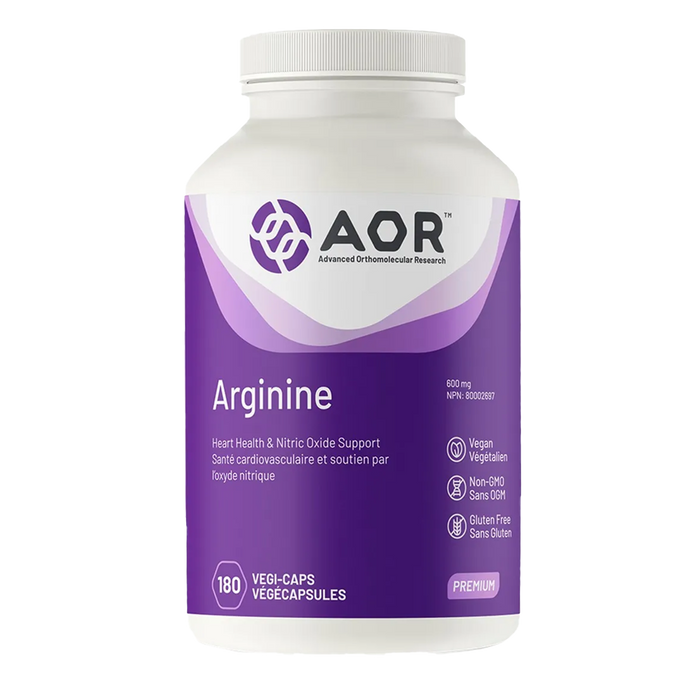 AOR Arginine 600mg 180 Veggie Caps