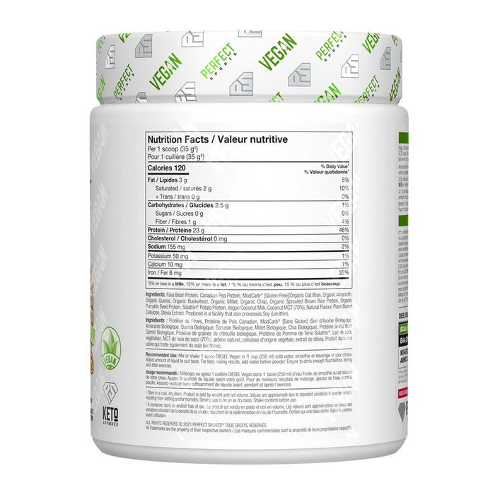 Perfect Sports Diesel Vegan Protein Vanilla Ice Dream 350g