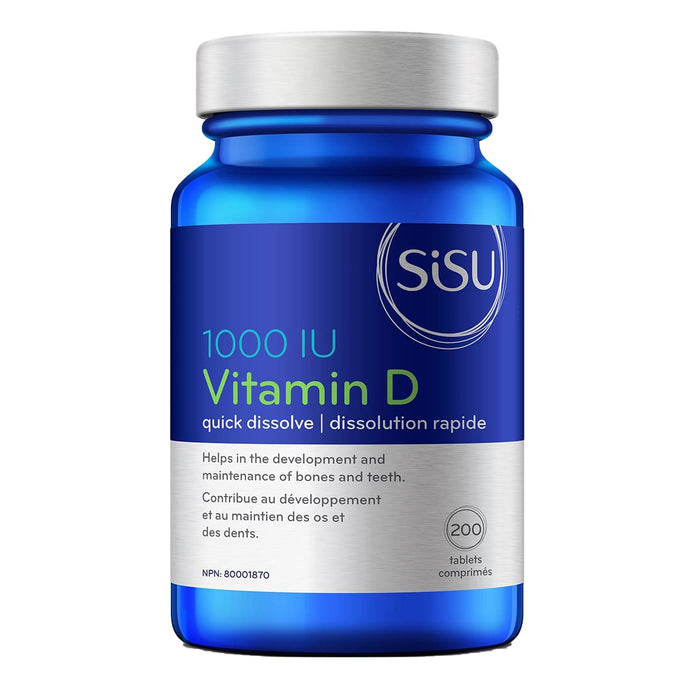 Sisu Vitamin D3 1000 IU 200 Tablets