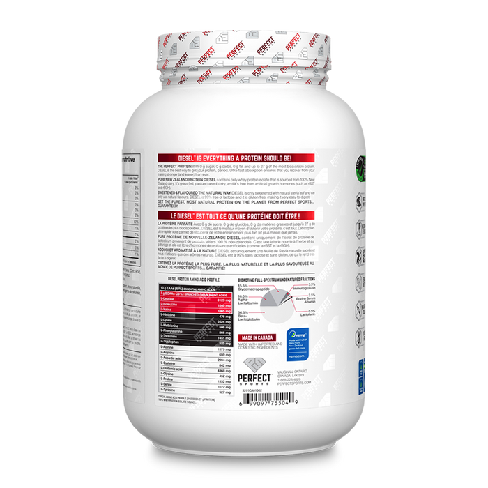 Perfect Sports Diesel New Zealand Whey Protein Isolate Pineapple Mango 2lbs