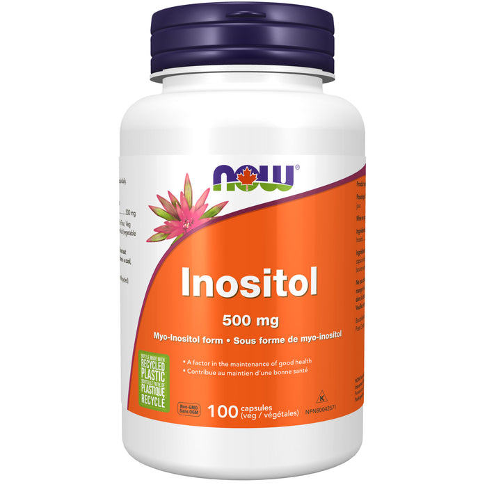 NOW Inositol 500mg 100 Veggie Caps