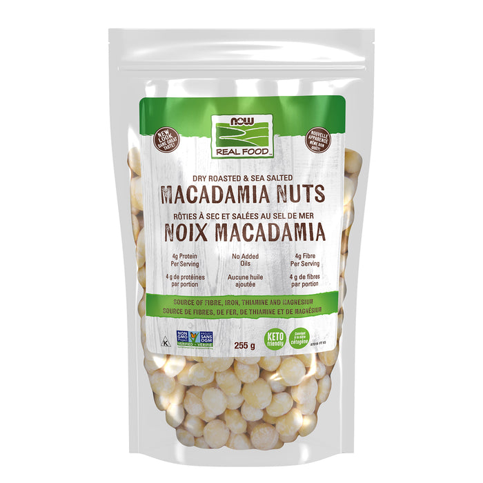 NOW Macadamia Nuts Dry Roasted 255g