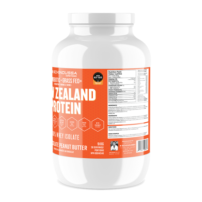 Schinoussa Probiotic Whey Isolate Chocolate Peanut Butter 910g