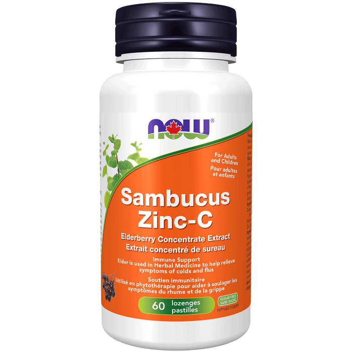 NOW Sambucus Zinc-C 60 Lozenges