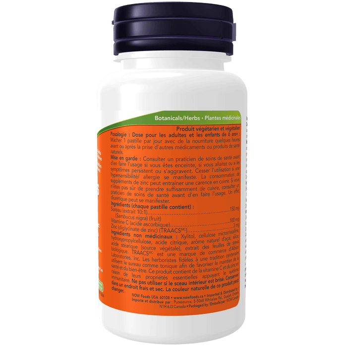 NOW Sambucus Zinc-C 60 Lozenges