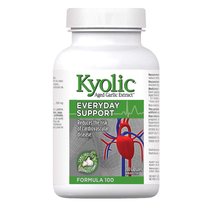 Kyolic Aged Garlic Extract Everyday Support Formula 100