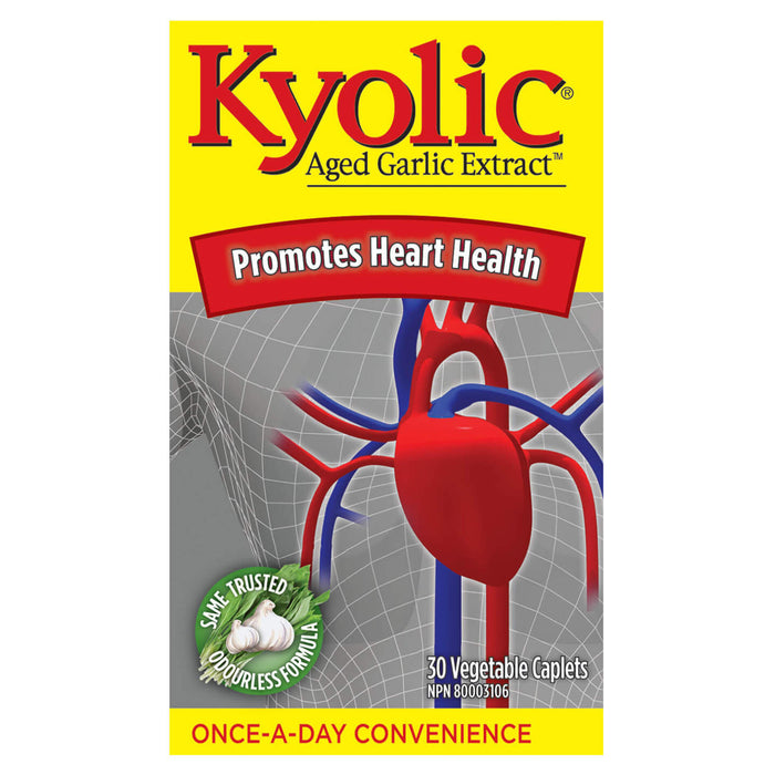 Kyolic Aged Garlic Extract Once A Day 30 Veggie Caplets
