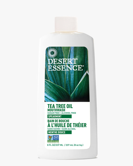 Desert Essence Mouthwash Tea Tree Oil With Spearmint 473mL