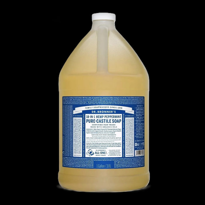 Dr. Bronner's 18-In-1 Pure-Castile Soap Peppermint 3.8L