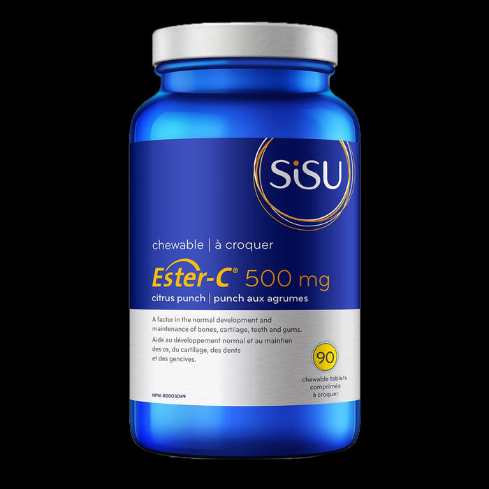 Sisu Ester-C 500mg Citrus Punch 90 Chewable Tablets