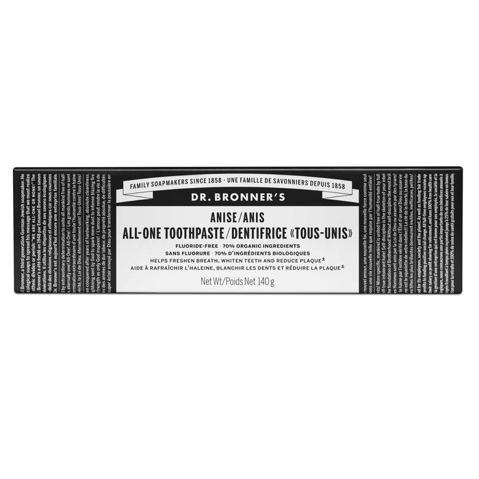 Dr. Bronner's All-One Toothpaste Anise 140g