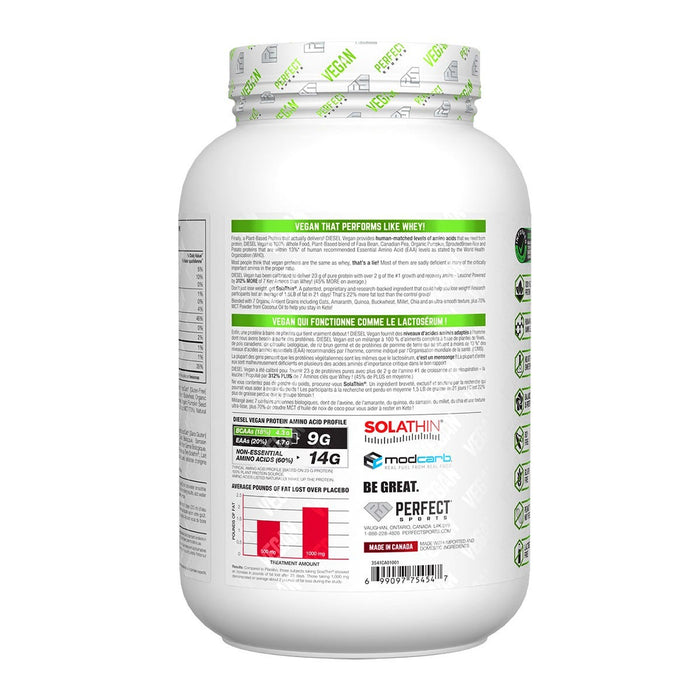 Perfect Sports Diesel Vegan Protein Vanilla Ice Dream 700g