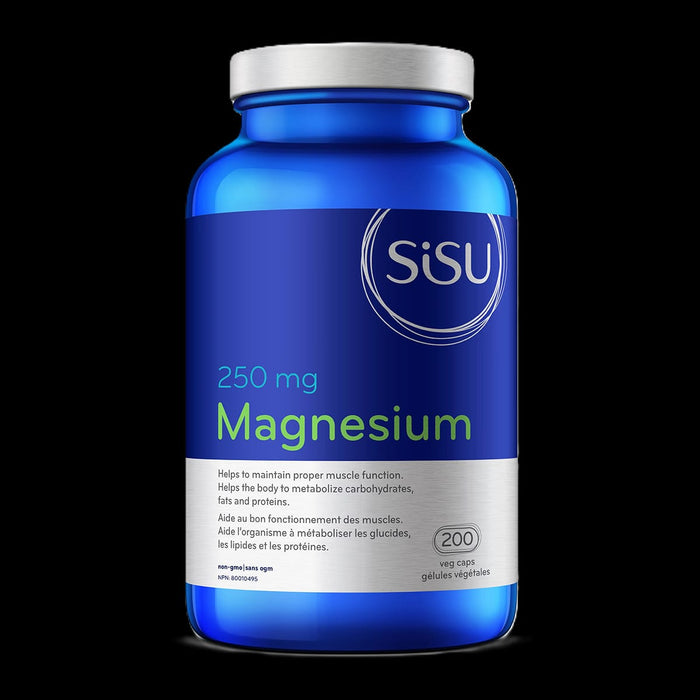 Sisu Magnesium 250mg 200 Veggie Caps