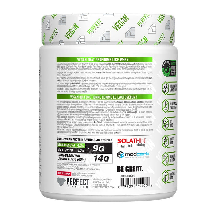 Perfect Sports Diesel Vegan Protein Vanilla Ice Dream 350g