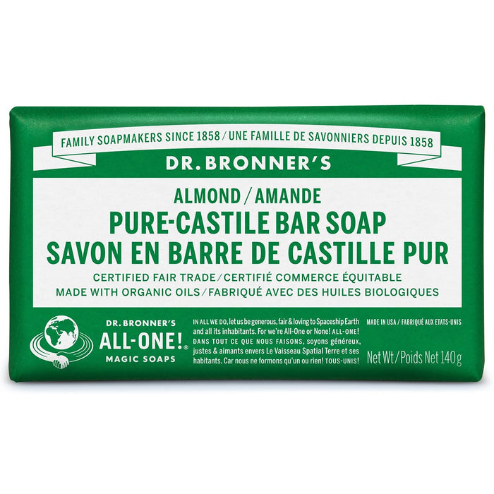 Dr. Bronner's Pure-Castile Bar Soap Almond 140g