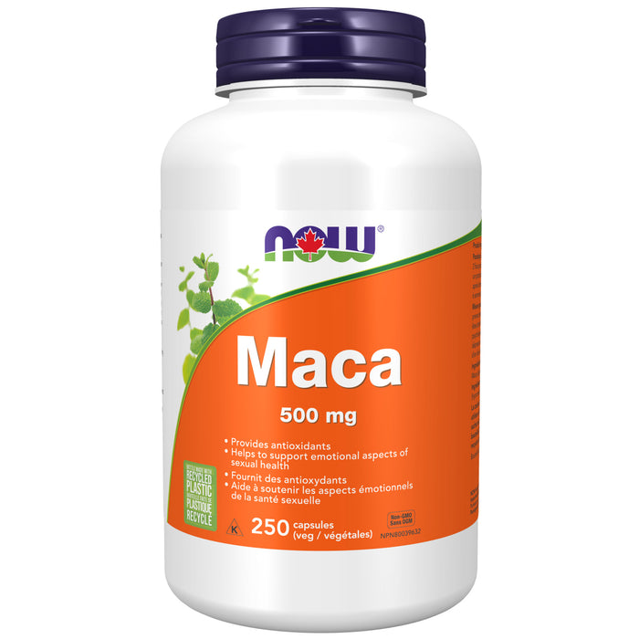 NOW Maca 500mg 250 Veggie Caps