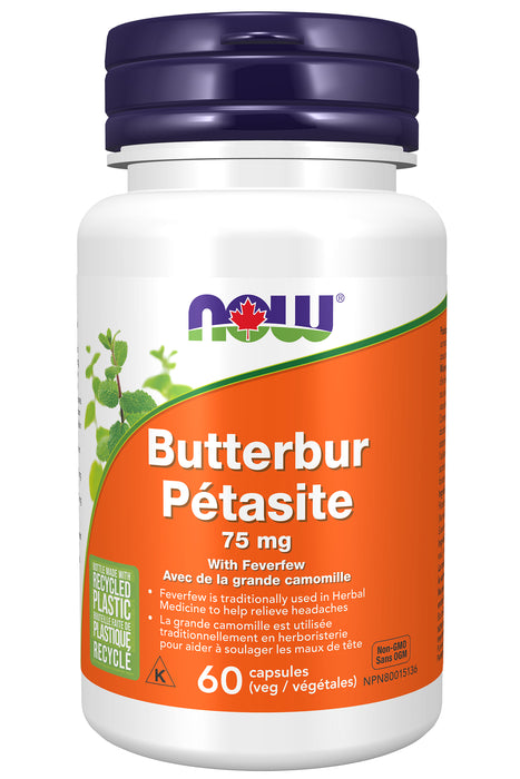 NOW Butterbur Extract 75mg 60 Veggie Caps