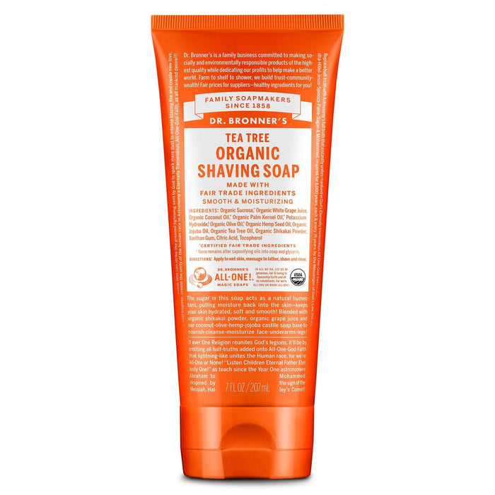 Dr. Bronner's Organic Shaving Soap Tea Tree 207mL