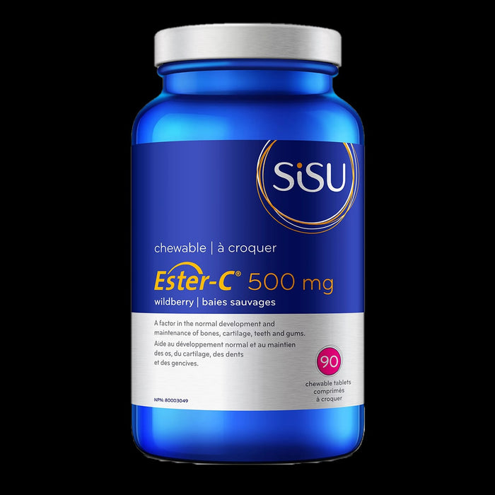 Sisu Ester-C 500mg WildBerry 90 Chewable Tablets