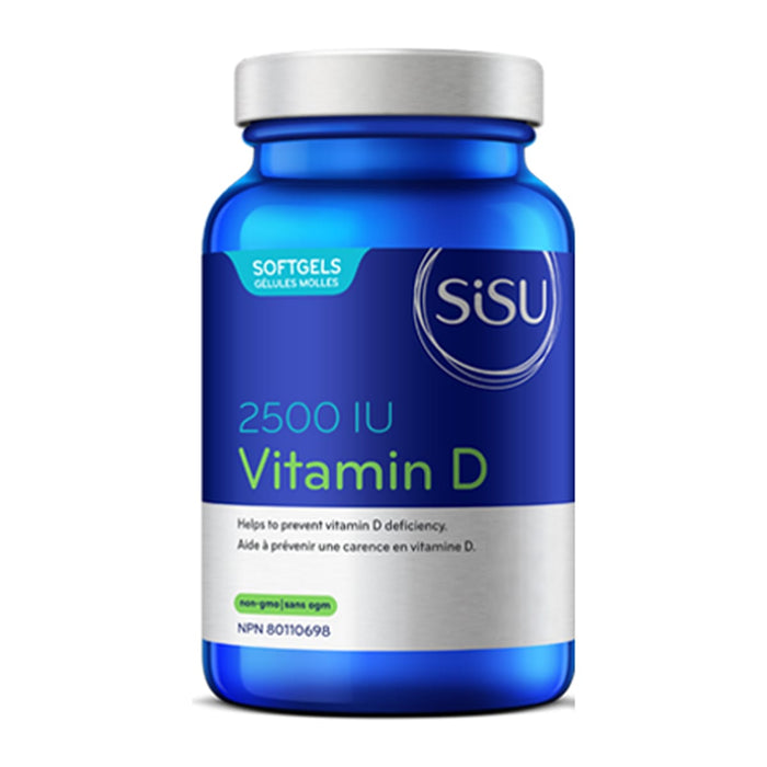 Sisu Vitamin D3 2500 IU 60 Softgels