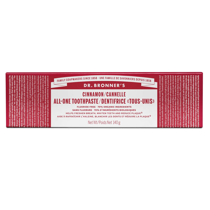 Dr. Bronner's All-One Toothpaste Cinnamon 140g