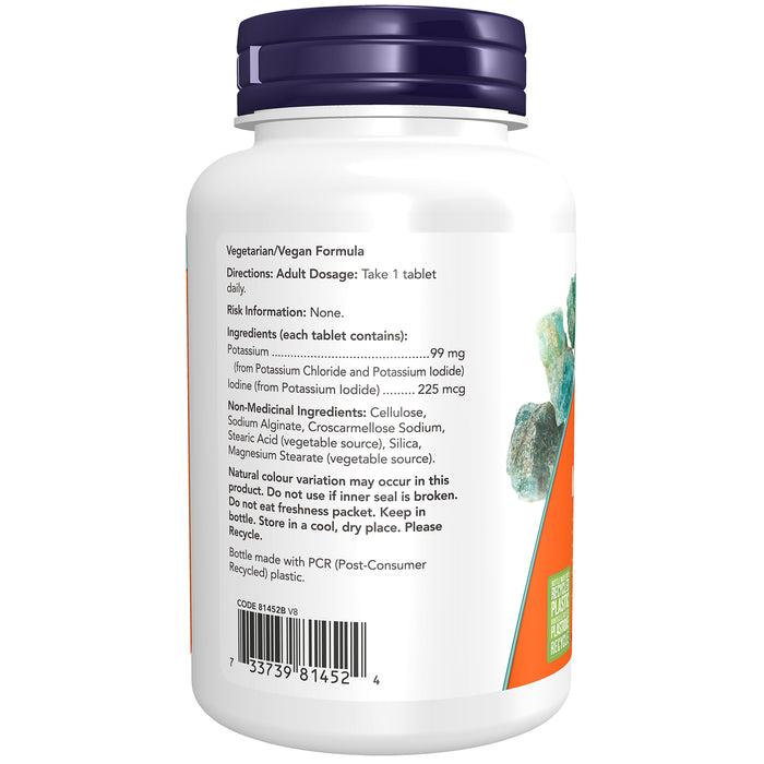 NOW Potassium with Iodine 180 Tablets